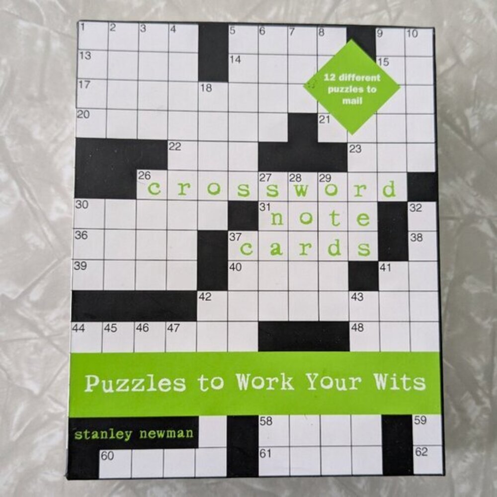 Crossword Note Cards & Envelopes